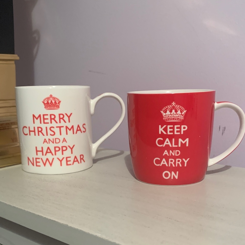 Red and White Mug Set!